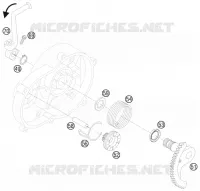 KICK pour KTM 50 SX JUNIOR de 2008