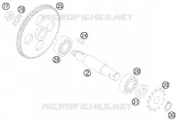 TRANSMISSION pour KTM 50 SX JUNIOR de 2008