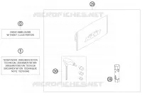 TROUSSE A OUTILS / MANUELS / OPTIONS pour KTM 50 SX JUNIOR de 2008