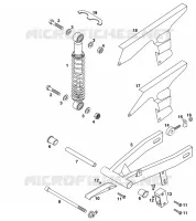 BRAS OSCILLANT  pour KTM 50 SX JUNIOR de 2000