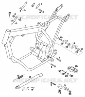 CADRE pour KTM 50 SX JUNIOR de 2000