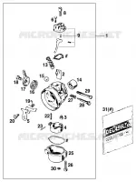 CARBURATEUR pour KTM 50 SX JUNIOR de 2000