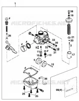 CARBURATEUR pour KTM 50 SX JUNIOR de 2000
