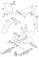 PLASTIQUES pour KTM 50 SX JUNIOR de 2000