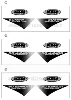 AUTOCOLLANTS pour KTM 50 SENIOR ADVENTURE de 2002