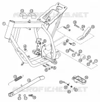 CADRE pour KTM 50 SENIOR ADVENTURE de 2002