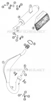 ECHAPPEMENT pour KTM 50 SENIOR ADVENTURE de 2002