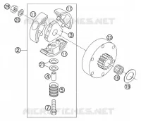 EMBRAYAGE pour KTM 50 SENIOR ADVENTURE de 2002