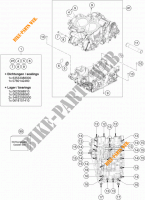 CARTER MOTEUR pour KTM 790 DUKE L 35KW A2 ORANGE de 2019