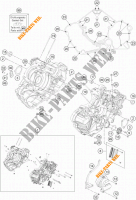 CARTER MOTEUR pour KTM 1290 SUPER DUKE R ORANGE ABS de 2014