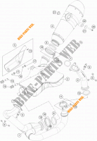 ECHAPPEMENT pour KTM 1290 SUPER DUKE R ORANGE ABS de 2014