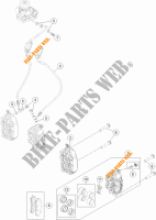 ETRIER DE FREIN AVANT pour KTM 1290 SUPER DUKE R ORANGE ABS de 2014