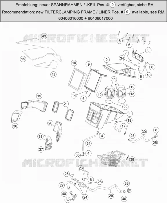 FILTRE A AIR KTM MOTO 1290 2014 SUPERDUKE  1290 SUPER DUKE R ORANGE ABS