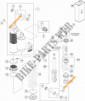 AMORTISSEUR (PIECES) pour KTM 1290 SUPER DUKE R ORANGE ABS de 2014