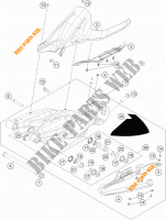 BRAS OSCILLANT  pour KTM 1290 SUPER DUKE R ORANGE ABS de 2014