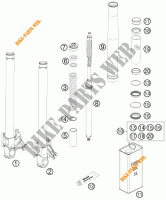FOURCHE (PIECES) pour KTM 990 SUPER DUKE R de 2013