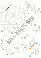 ROUE ARRIERE pour KTM 990 SUPER DUKE R de 2013