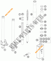 FOURCHE (PIECES) pour KTM 990 SUPER DUKE R de 2012