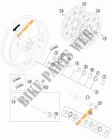 ROUE AVANT pour KTM 990 SUPER DUKE R de 2012