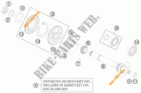 ARBRE D'EQUILIBRAGE pour KTM 990 SUPER DUKE R de 2012