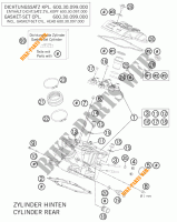 CULASSE ARRIERE pour KTM 990 SUPER DUKE R de 2012