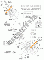 CULASSE AVANT pour KTM 990 SUPER DUKE R de 2012