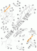 PLASTIQUES pour KTM 990 SUPER DUKE R de 2012