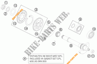 ARBRE D'EQUILIBRAGE pour KTM 990 SUPER DUKE R de 2012