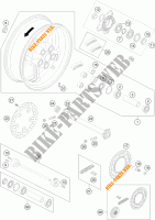 ROUE ARRIERE pour KTM 990 SUPER DUKE R de 2012