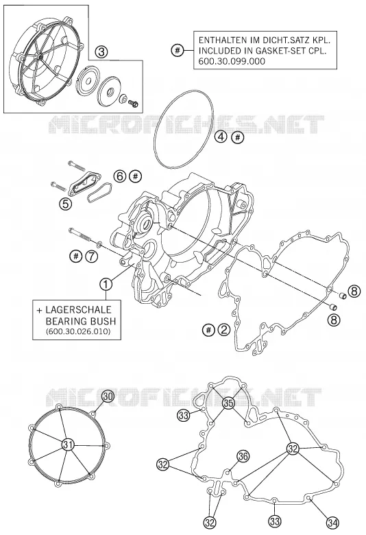 CARTER EMBRAYAGE KTM MOTO 990 2012 SUPERDUKE  990 SUPER DUKE R