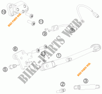 BEQUILLE LATERALE / CENTRALE pour KTM 990 SUPER DUKE R de 2011