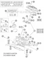 CULASSE ARRIERE pour KTM 990 SUPER DUKE R de 2011