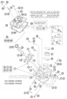 CULASSE AVANT pour KTM 990 SUPER DUKE R de 2011