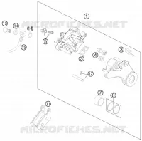 ETRIER DE FREIN AR pour KTM 990 SUPER DUKE R de 2011