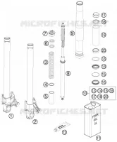 FOURCHE (PIECES) pour KTM 990 SUPER DUKE R de 2011