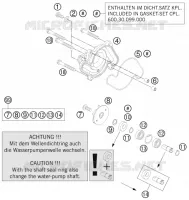 POMPE A EAU pour KTM 990 SUPER DUKE R de 2011