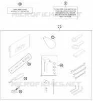 TROUSSE A OUTILS / MANUELS / OPTIONS pour KTM 990 SUPER DUKE R de 2011