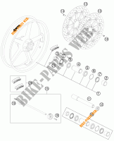 ROUE AVANT pour KTM 990 SUPER DUKE R de 2011