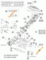 CULASSE ARRIERE pour KTM 990 SUPER DUKE R de 2010