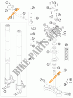 FOURCHE / T DE FOURCHE pour KTM 990 SUPER DUKE R de 2010