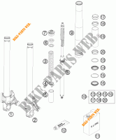 FOURCHE (PIECES) pour KTM 990 SUPER DUKE R de 2010