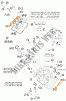 CULASSE AVANT pour KTM 990 SUPER DUKE R de 2010