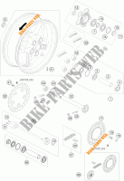 ROUE ARRIERE pour KTM 990 SUPER DUKE R de 2009