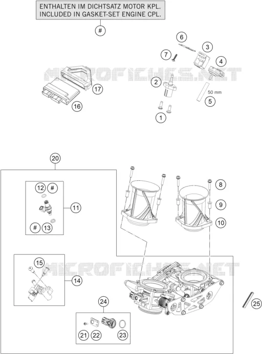 BOITIER PAPILLON INJECTION KTM MOTO 1290 2019 SUPERDUKE  1290 SUPER DUKE GT BLACK