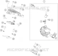 BOITIER PAPILLON INJECTION pour KTM 390 DUKE WHITE - B.D. de 2020