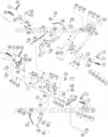 CADRE pour KTM 390 DUKE WHITE - B.D. de 2020