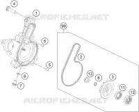 POMPE A EAU pour KTM 390 DUKE WHITE - B.D. de 2020