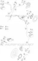 SYSTEME DE FREIN ABS pour KTM 390 DUKE WHITE - B.D. de 2020