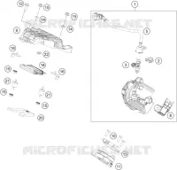 BOITIER PAPILLON INJECTION pour KTM 390 DUKE WHITE - CKD de 2020