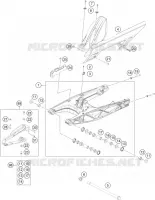 BRAS OSCILLANT  pour KTM 390 DUKE WHITE - CKD de 2020
